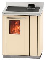Thermorossi Küchenherd Bosky 30 Square EVO5 READY TO START wasserführend Beige 17,9 kW